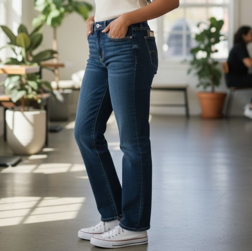 Banana Republic High Rise Straight Blue Women's Jeans